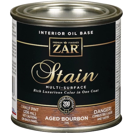 Zar Oil-Based Wood Stain, Aged Bourbon, 1/2 Pt. 11506